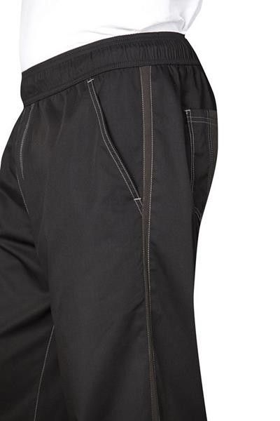 Chef Works Cool Vent Black  Baggy Chef Pants - CVBP