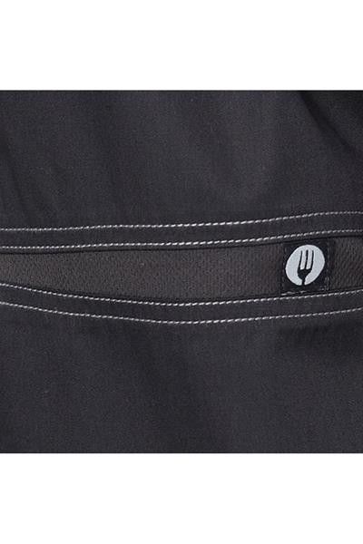 Chef Works Cool Vent Black  Baggy Chef Pants - CVBP