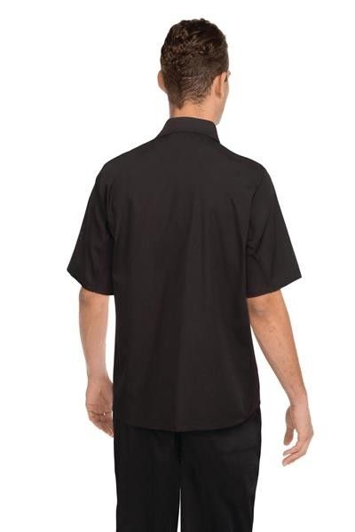 Chef Works Men's Black Cool Vent Shirt - CSCV-BLK