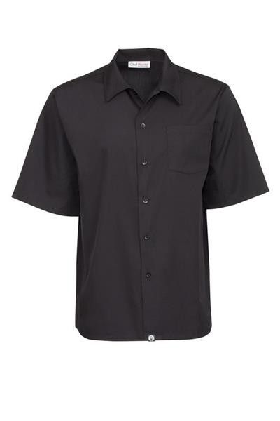 Chef Works Men's Black Cool Vent Shirt - CSCV-BLK