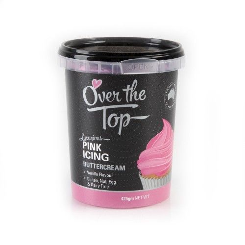 Over The Top Buttercream Pink 425gm