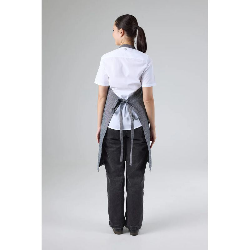 Chef Works Corvallis Bib Apron Black Steel Gey ABXX052-BSL