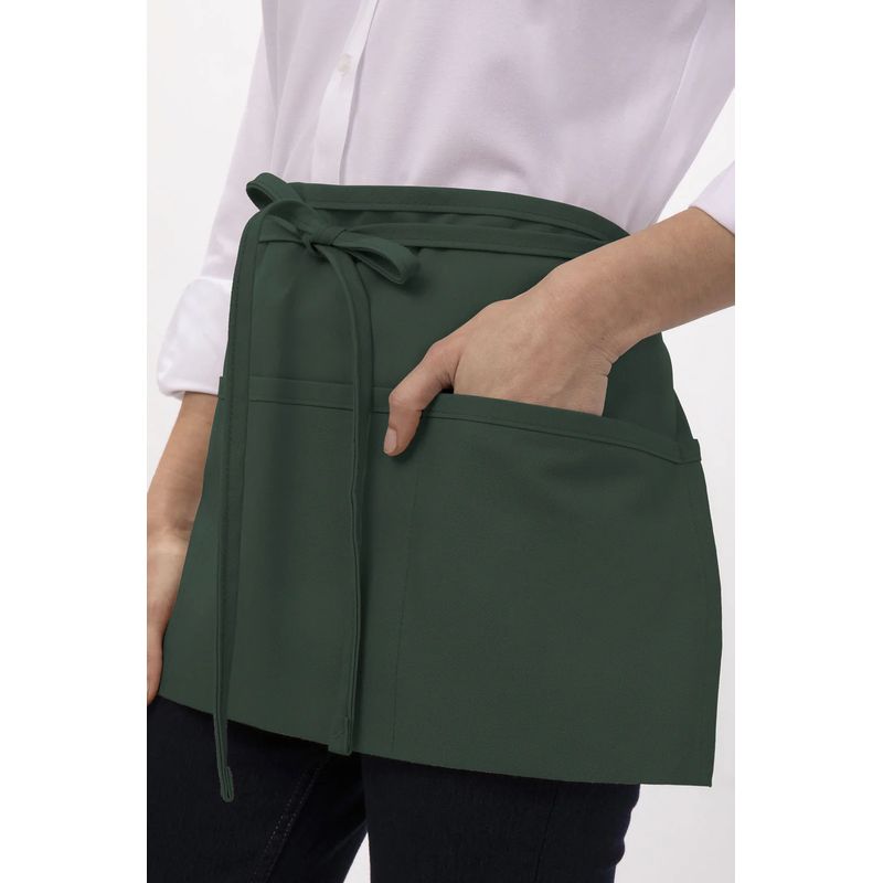 Chef Works 3 Pocket Black Waist Apron F9