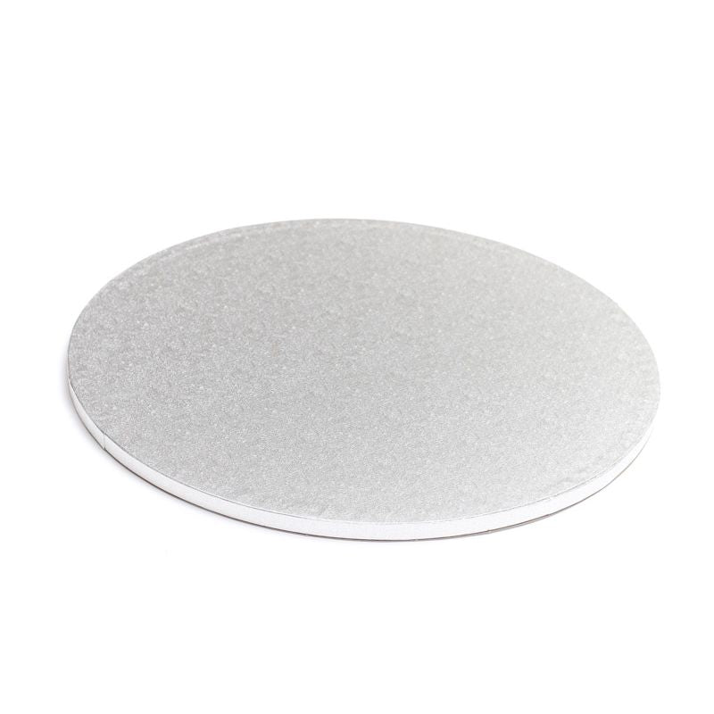 Drum Cake Board Silver Round 8 inch