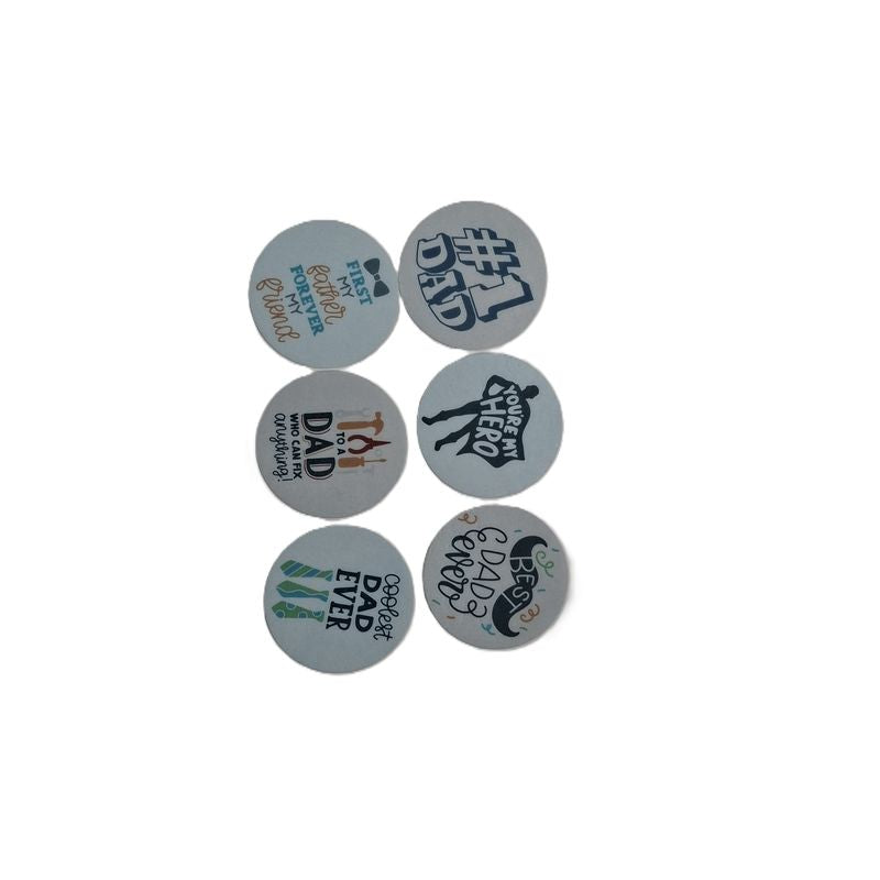 Cupcake Toppers - Edible Wafer Top - Fathers Day Mix 12pk
